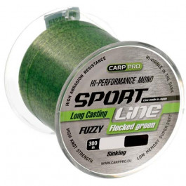Carp Pro Sport Line Fuzzy Flecked Green / 0.286mm 300m 6.0kg (CP2403-0286)
