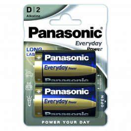 Panasonic D bat Alkaline 2шт Everyday Power (LR20REE/2B)