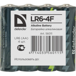 Defender AA bat Alkaline 4шт (56011)