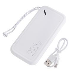 USAMS US-CD151 PB56 PD3.0 +QC3.0 Fast Charging Power Bank with Lanyard 22,5W White