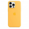 Apple iPhone 15 Pro Max Silicone Case with MagSafe - Sunshine (MWNP3) - зображення 3