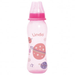 Lindo Бутылочка для кормления LI 134 розовый 250 мл