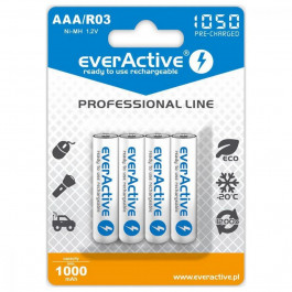 everActive AAA 1050mAh NiMh 4шт Professional Line EVHRL03-1050
