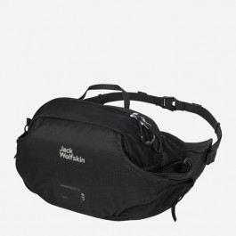Jack Wolfskin Спортивна сумка на пояс чоловіча тканинна  Velo Trail 2011001-6699 Чорна (4064993640625)