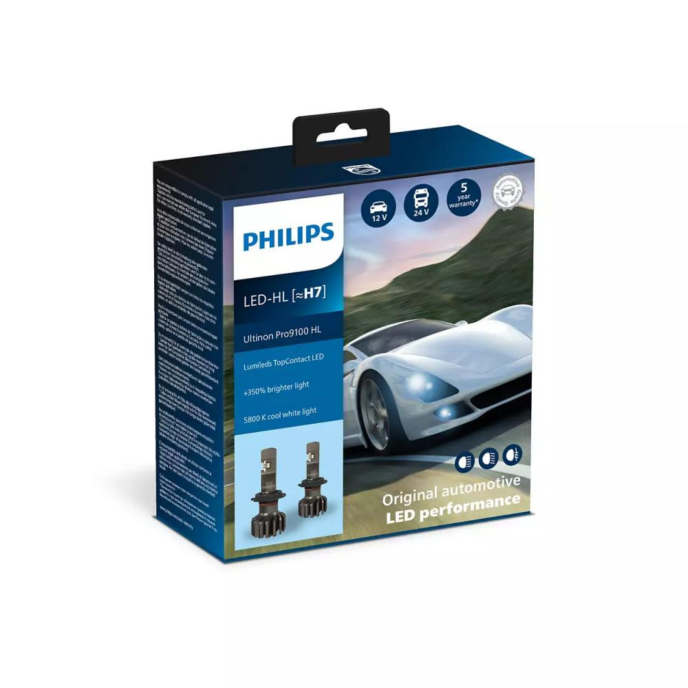 Philips H7 12/24V Ultinon Pro9100 +350% (11972U91X2) - зображення 1