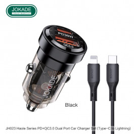 JOKADE JH023 USB+Type-C with cable Lightning to Type-C Black