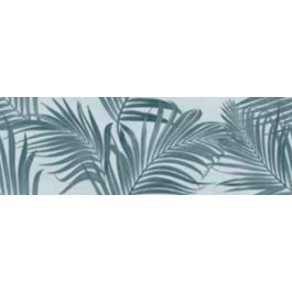Ceramika Color Spettacolo Decoro Foliage Azzurro Rett SCP010 30x90