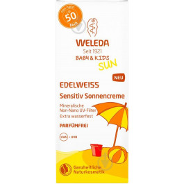 Weleda Сонцезахисний крем  Едельвейс для чутливої шкіри SPF 50 50 мл (4001638500265)