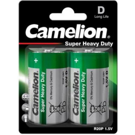 Camelion D bat Zinc-Carbon 2шт Green Series (R20P-BP2G)