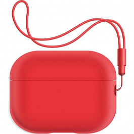 ArmorStandart Silicone Case with straps для Apple Airpods Pro 2 Red (ARM68614)