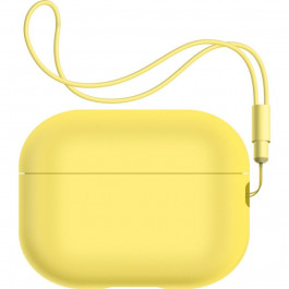 ArmorStandart Silicone Case with straps для Apple Airpods Pro 2 Yellow (ARM68619)
