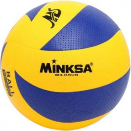 IVN Волейбольний м'яч  Minksa WildSun №5 ПВХ Жовто-блакитний (IV-MN8619)