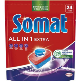 Somat Таблетки для посудомийної машини  All in 1 Extra 24 шт (9000101809466)