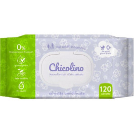 Chicolino Упаковка серветок вологих  Puro для дорослих та дітей 2 пачки по 120 шт (2000064264453)