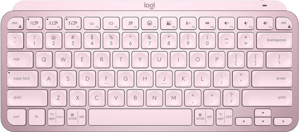 Logitech MX Keys Mini Illuminated TKL Wireless Bluetooth Scissor Keyboard Rose (920-010474) - зображення 1