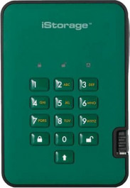 iStorage diskAshur2 USB 3.1 4 TB Green (IS-DA2-256-4000-GN)