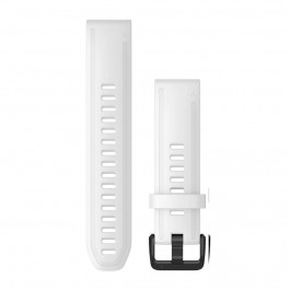 Garmin Ремешок для  Fenix 6s 20mm QuickFit White Silicone with Black (010-12865-00)