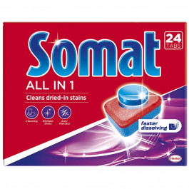 Somat Таблетки для посудомоечной машины All in 1 24 шт (9000101347814)
