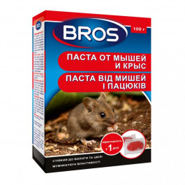 BROS Паста  от мышей и крыс 100 г (5904517061583)