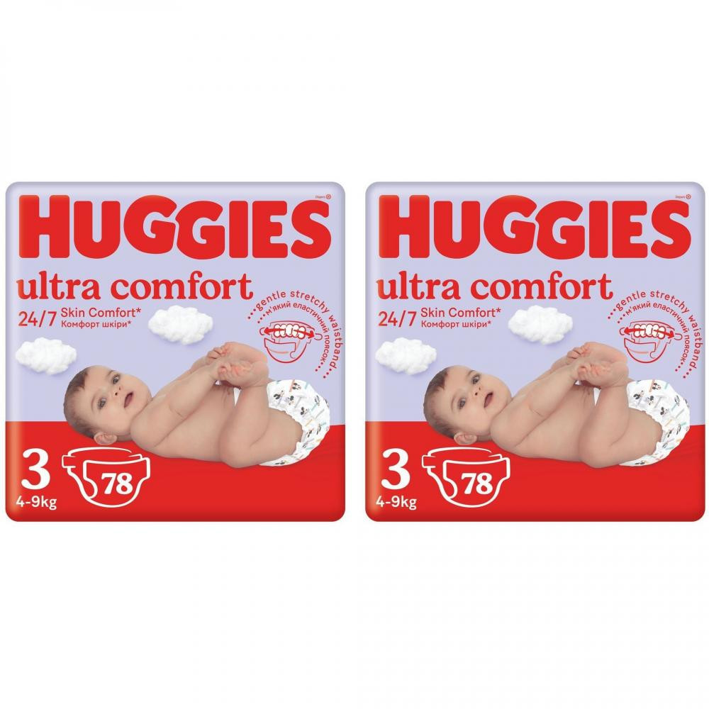 Huggies Ultra Comfort 3 M-Pack 156 шт. - зображення 1