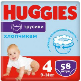Huggies Подгузники-трусики Pants для мальчиков 4 58 шт