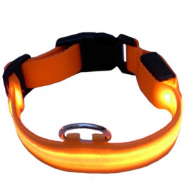 Auta Світлодіодний нейлоновий нашийник для собак з USB зарядкою (помаранчевий, L) (35470113)