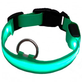 Auta Світлодіодний нейлоновий нашийник для собак з USB зарядкою (зелений, XL) (35470114)