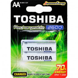 Toshiba AA 2600mAh NiMH 2шт Rechargeable (00156694)