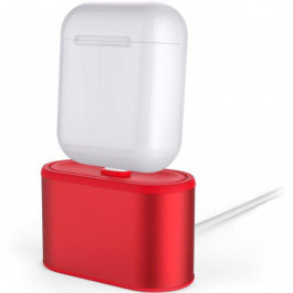 AHASTYLE Алюминиевая подставка  для Apple AirPods Red (AHA-01080-RED)