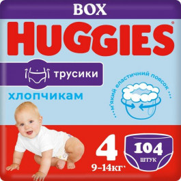 Huggies Подгузники-трусики для мальчиков 4, 104 шт