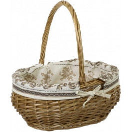 Tony Bridge Basket Кошик плетений з текстилем 37х31х19/41 см EBE18-11-1