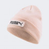 шапка PUMA Шапка жіноча  Classic Cuff Beanie 02343407 One Size Rose Quartz (4065449749299)