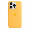 Apple iPhone 15 Pro Silicone Case with MagSafe - Sunshine (MWNK3) - зображення 3