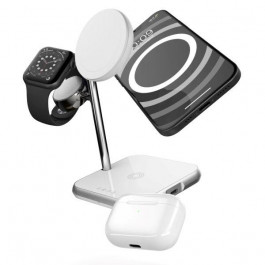 Zens 4-in-1 MagSafe + Watch Wireless Charging Station White (ZEDC22W/00)