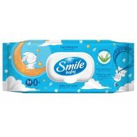 Smile Дитячі вологі серветки  Екстракт алое з клапаном 84 шт (42107450)