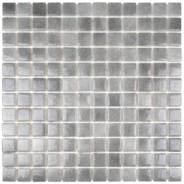 AQUAVIVA Silver Gray скляна мозаїка для басейну на сітці (29995)
