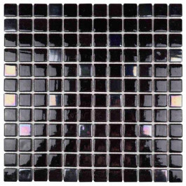 AQUAVIVA Black Brilliant скляна мозаїка для басейну на сітці (29997)