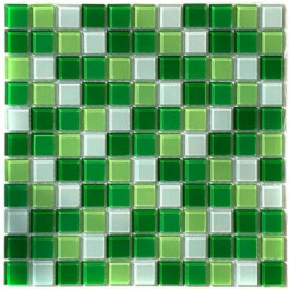 AQUAVIVA Сristall Green Light скляна мозаїка для басейну на сітці DCM173 (16905)