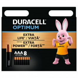 Duracell AAA bat Alkaline 8шт Optimum (5015602)