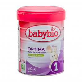 Babybio Органічна суха молочна суміш  Optima 1 з коров'ячого молока, 0-6 міс., 800 г