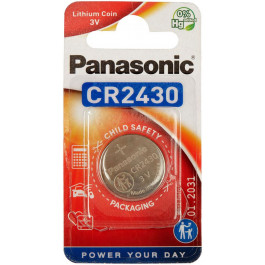 Panasonic CR-2430 bat(3B) Lithium 1шт (CR-2430EL/1B)