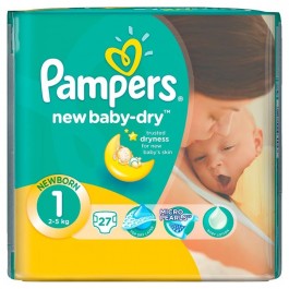 Pampers New Baby-Dry Newborn 1 (27 шт.)