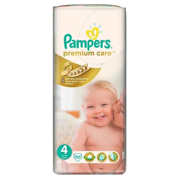 Pampers Premium Care Maxi 4 (52 шт.) - зображення 1