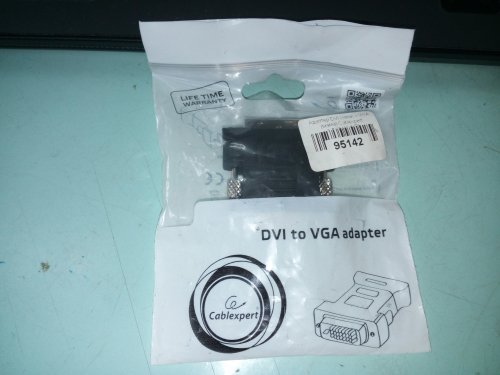 Фото Адаптер Cablexpert A-DVI-VGA-BK від користувача dr_ula