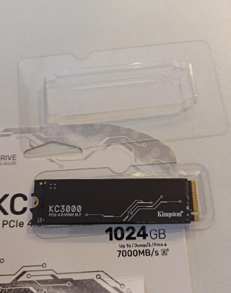 Фото SSD накопичувач Kingston KC3000 1024 GB (SKC3000S/1024G) від користувача Ольга Кі