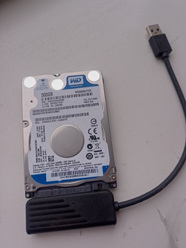 Фото Жорсткий диск WD Blue 2.5" 500 GB (WD5000LPCX) від користувача Григорій Піртахія