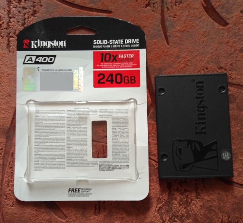 Фото SSD накопичувач Kingston A400 240 GB (SA400S37/240G) від користувача T-Gra