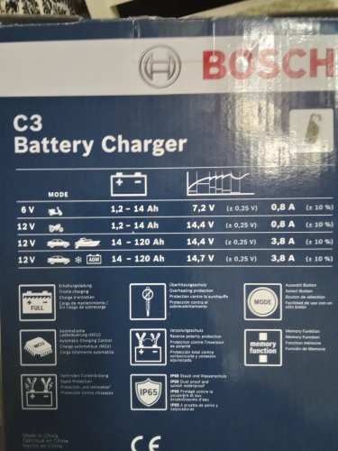 Фото Інтелектуальний зарядний пристрій Bosch C3 (0 189 999 03M) від користувача Макс Максим