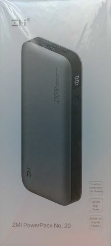 Фото Зовнішній акумулятор (павербанк) ZMI No. 20 Model 25000 mAh 210W Backup Battery (QB826G) від користувача MCS