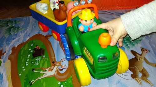 Фото Музична іграшка / Іграшка, що говорить Kiddieland Трактор с причепом (укр) (024753) від користувача Russ007